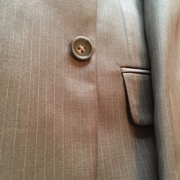 NEW MEN’S 2-PC. 100% WOOL SUIT LOVELY SAGE GREEN - Picture 3 of 8